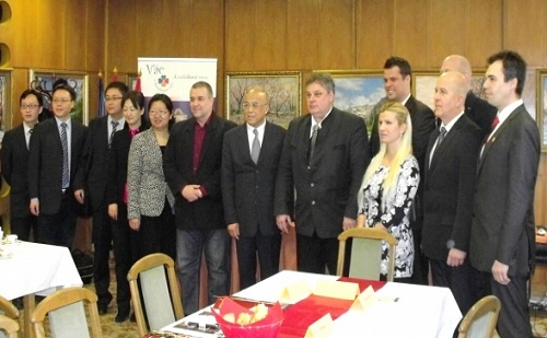 中共代表团访问匈牙利